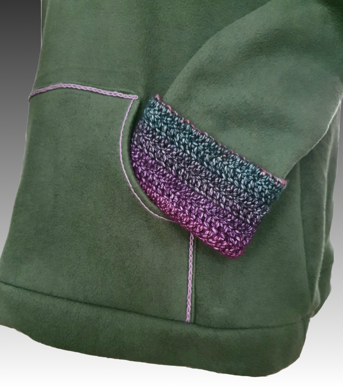 Hoodie Ellia mit Häkelkapuze