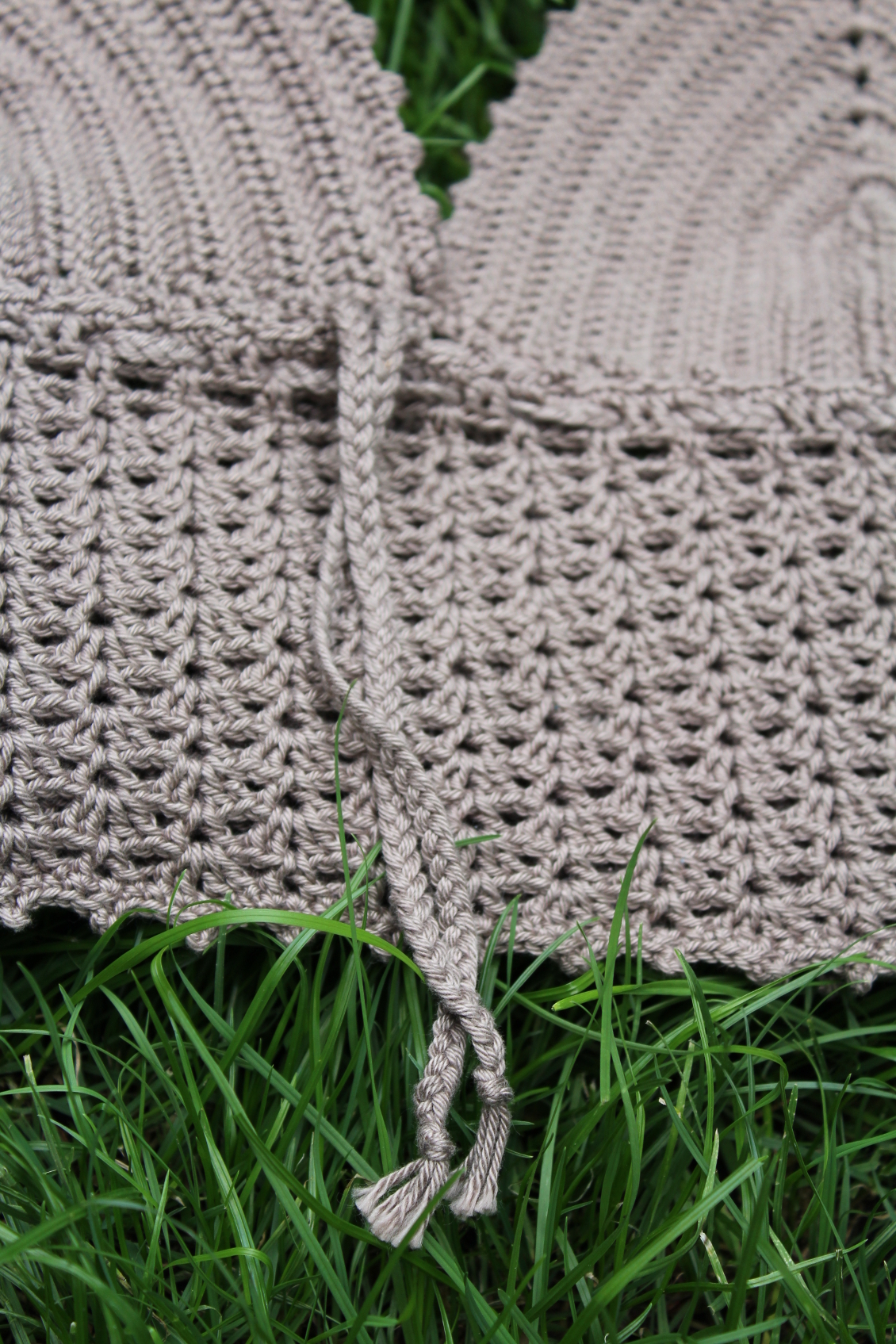 Häkeltop Breeze in Taupe