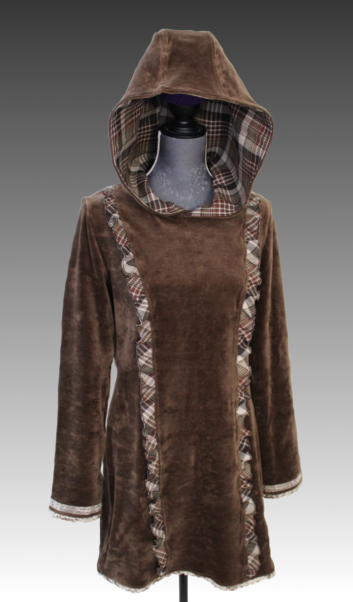 Hoodiekleid Nisita braun