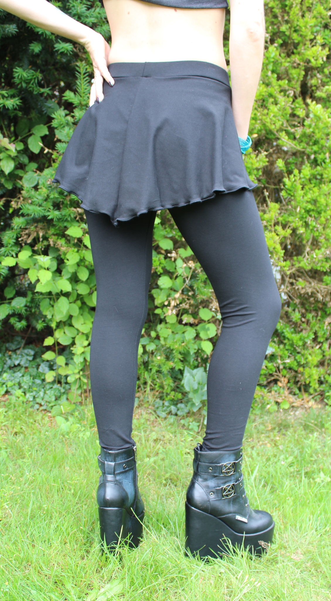Leggings Phanchee mit integriertem Rock schwarz