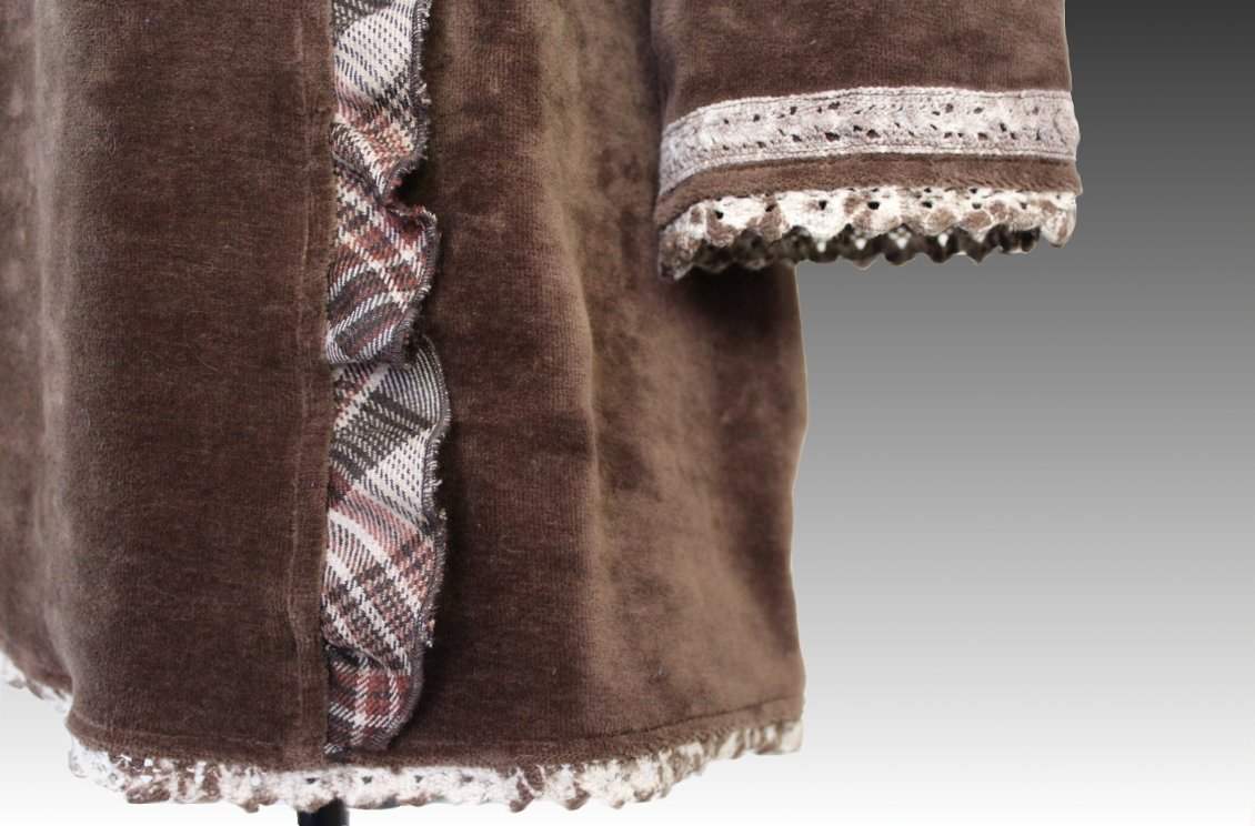 Hoodiekleid Nisita braun