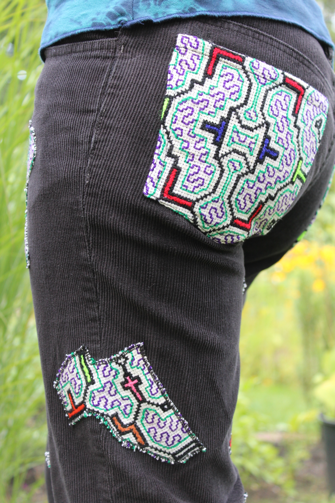Upcycling Cordhose Shipibo