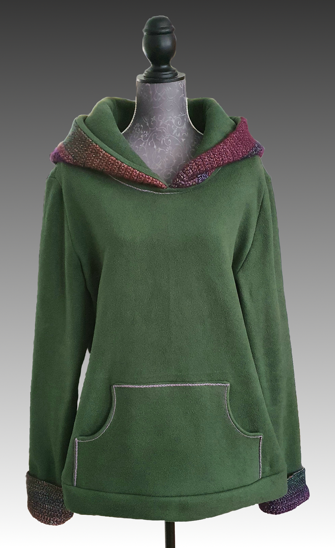 Hoodie Ellia mit Häkelkapuze